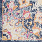 HomeRoots 2' x 4' Cream Decorative Medallion Area Rug