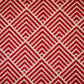 HomeRoots 2' x 4' Deep Red and Tan Arrow Geo Washable Floor Mat