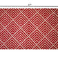 HomeRoots 2' x 4' Deep Red and Tan Arrow Geo Washable Floor Mat