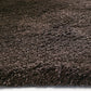 HomeRoots 2' x 4' Espresso Brown Indoor Shag Rug