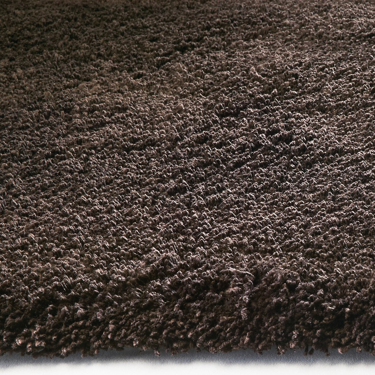 HomeRoots 2' x 4' Espresso Brown Indoor Shag Rug
