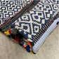 HomeRoots 2’ x 4’ Geometric Colorful Chindi Area Rug