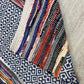 HomeRoots 2’ x 4’ Geometric Colorful Chindi Area Rug