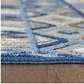HomeRoots 2' x 4' Gray Blue Aztec Pattern Indoor Outdoor Area Rug