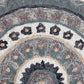 HomeRoots 2' x 4' Gray Geometric Medallion Hearth Rug