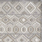 HomeRoots 2' x 4' Gray Ivory Aztec Pattern Indoor Outdoor Area Rug