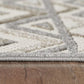 HomeRoots 2' x 4' Gray Ivory Aztec Pattern Indoor Outdoor Area Rug