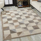 HomeRoots 2' x 4' Gray Triangle Indoor Outdoor Area Rug