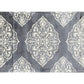 HomeRoots 2' x 4' Gray and Ivory Scallop Medallion Washable Floor Mat