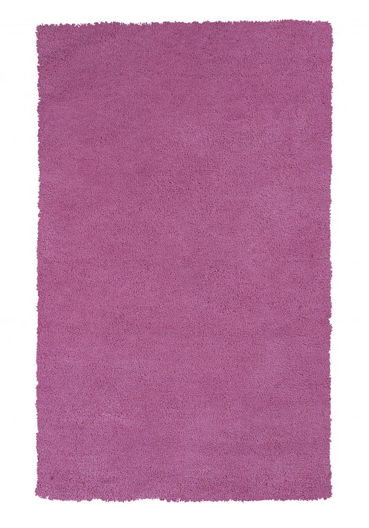 HomeRoots 2' x 4' Hot Pink Indoor Shag Rug