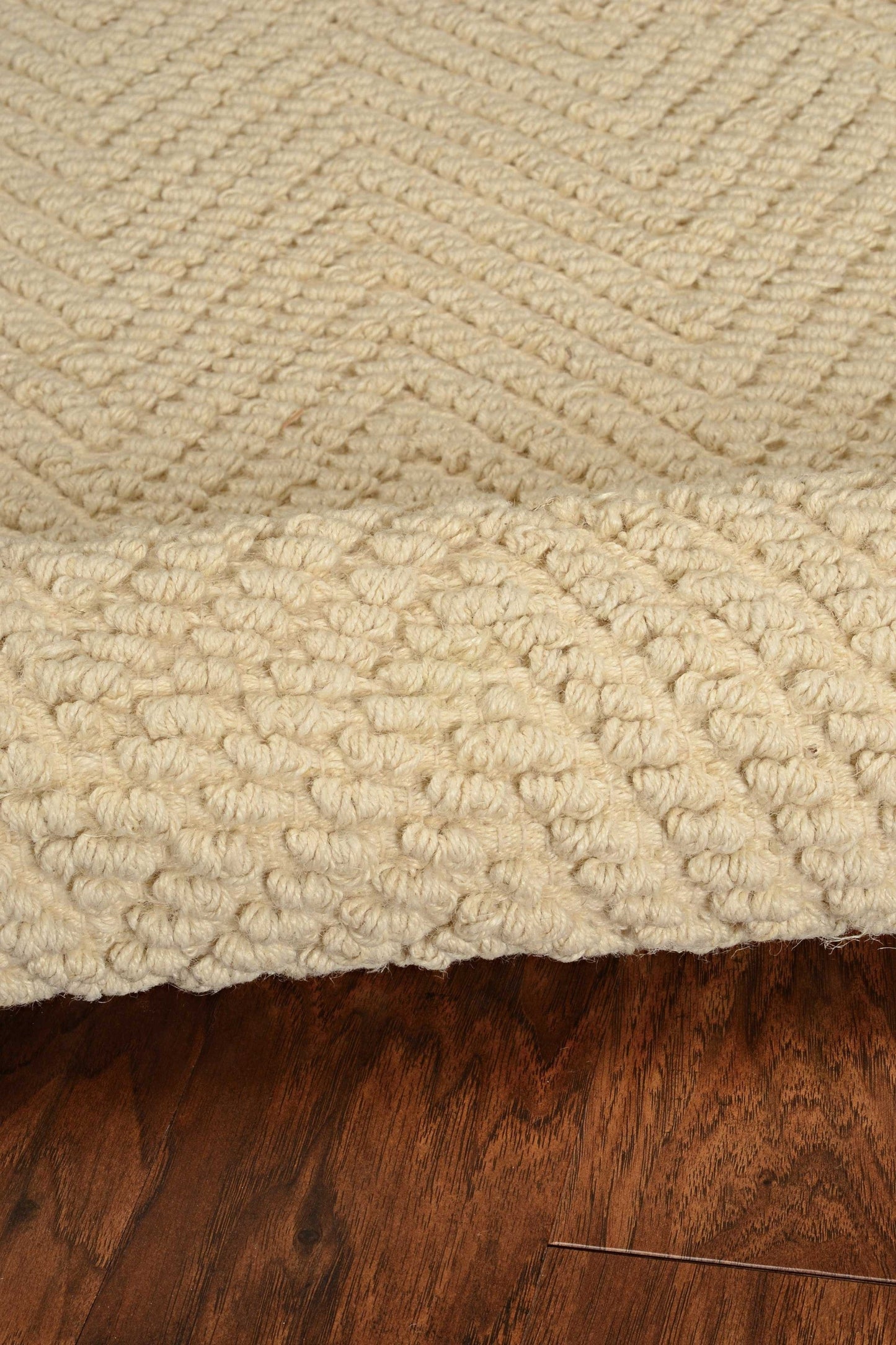 HomeRoots 2' x 4' Ivory Hand Woven Herringbone Jute Indoor Accent Rug