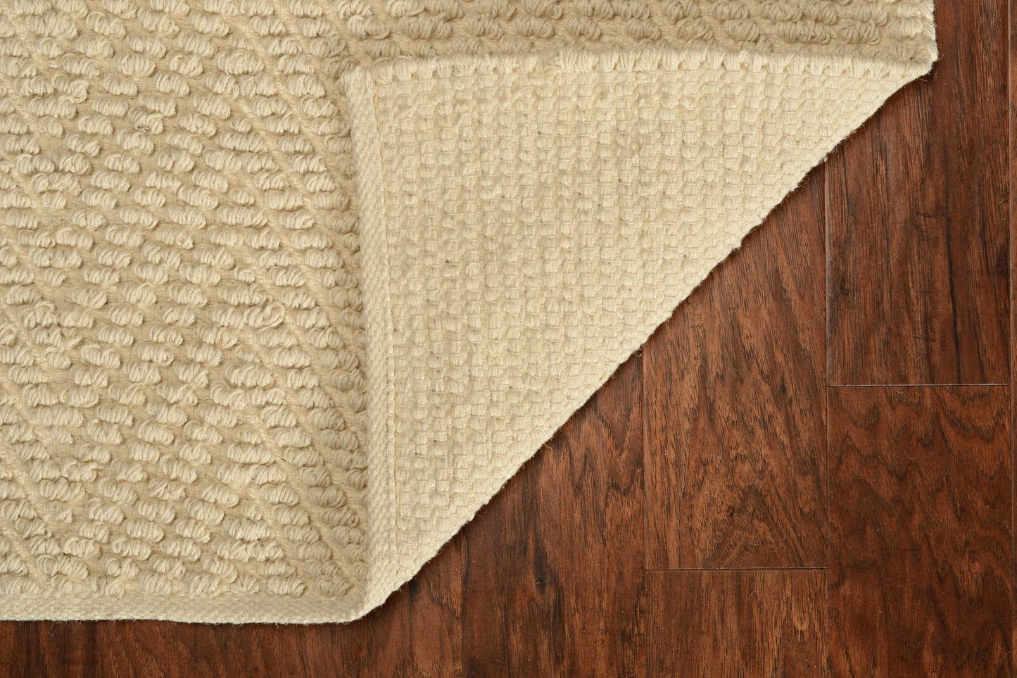HomeRoots 2' x 4' Ivory Hand Woven Herringbone Jute Indoor Accent Rug