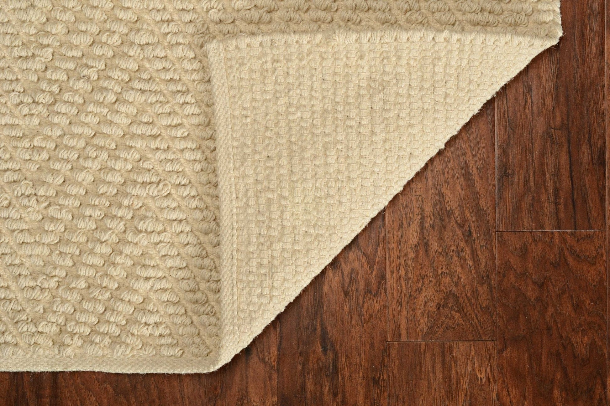 HomeRoots 2' x 4' Ivory Hand Woven Herringbone Jute Indoor Accent Rug