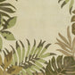 HomeRoots 2' x 4' Ivory Leaves Bordered Wool Area Rug