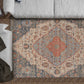 HomeRoots 2" x 4" Jute Blue or Red Area Rug