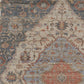 HomeRoots 2" x 4" Jute Blue or Red Area Rug