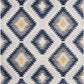 HomeRoots 2’ x 4’ Kilim Pattern Area Rug in Blue and Gray Finish