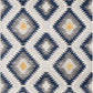 HomeRoots 2’ x 4’ Kilim Pattern Area Rug in Blue and Gray Finish