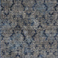 HomeRoots 2' x 4' Machine Woven Damask Indoor Accent Rug With Slate Blue Finish