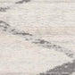HomeRoots 2’ x 4’ Modern Abstract Pattern Area Rug in Gray Finish