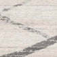 HomeRoots 2’ x 4’ Modern Abstract Pattern Area Rug in Gray Finish