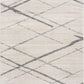 HomeRoots 2’ x 4’ Modern Abstract Pattern Area Rug in Gray Finish