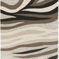 HomeRoots 2 x 4' Natural Beige Hand Tufted Abstract Waves Indoor Accent Rug