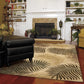 HomeRoots 2' x 4' Natural Fern Leaves Wool Area Rug