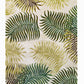 HomeRoots 2' x 4' Natural Fern Leaves Wool Area Rug