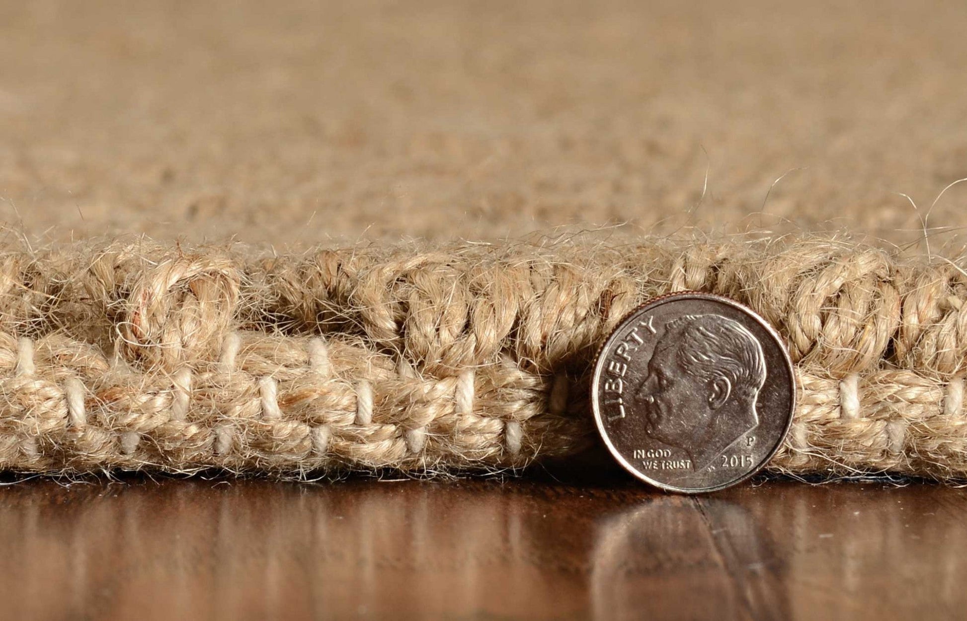 HomeRoots 2' x 4' Natural Jute Rug