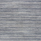 HomeRoots 2’ x 4’ Navy Blue Decorative Stripes Area Rug
