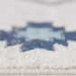 HomeRoots 2' x 4' Navy and Ivory Tribal Pattern Area Rug