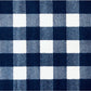 HomeRoots 2' x 4' Navy and White Buffalo Plaid Washable Floor Mat