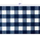 HomeRoots 2' x 4' Navy and White Buffalo Plaid Washable Floor Mat