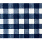 HomeRoots 2' x 4' Navy and White Buffalo Plaid Washable Floor Mat
