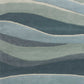 HomeRoots 2' x 4' Ocean Blue Teal Hand Tufted Abstract Waves Indoor Accent Rug