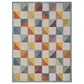 HomeRoots 2' x 4' Orange Gray Triangle Indoor Outdoor Area Rug