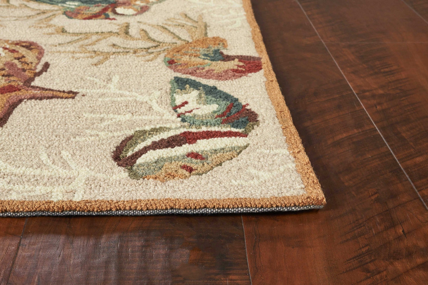 HomeRoots 2' x 4' Polyester Beige Area Rug