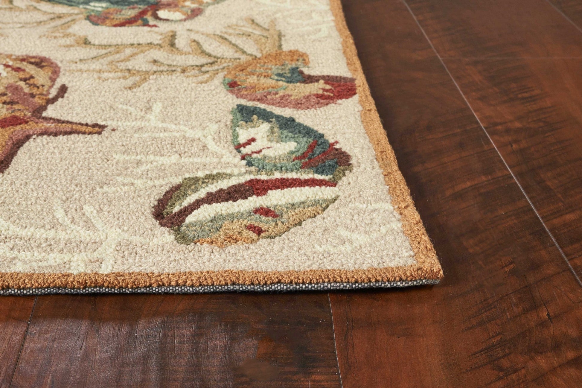 HomeRoots 2' x 4' Polyester Beige Area Rug
