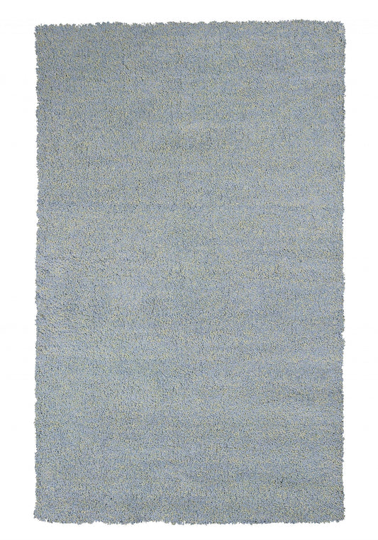 HomeRoots 2' x 4' Polyester Blue Heather Area Rug