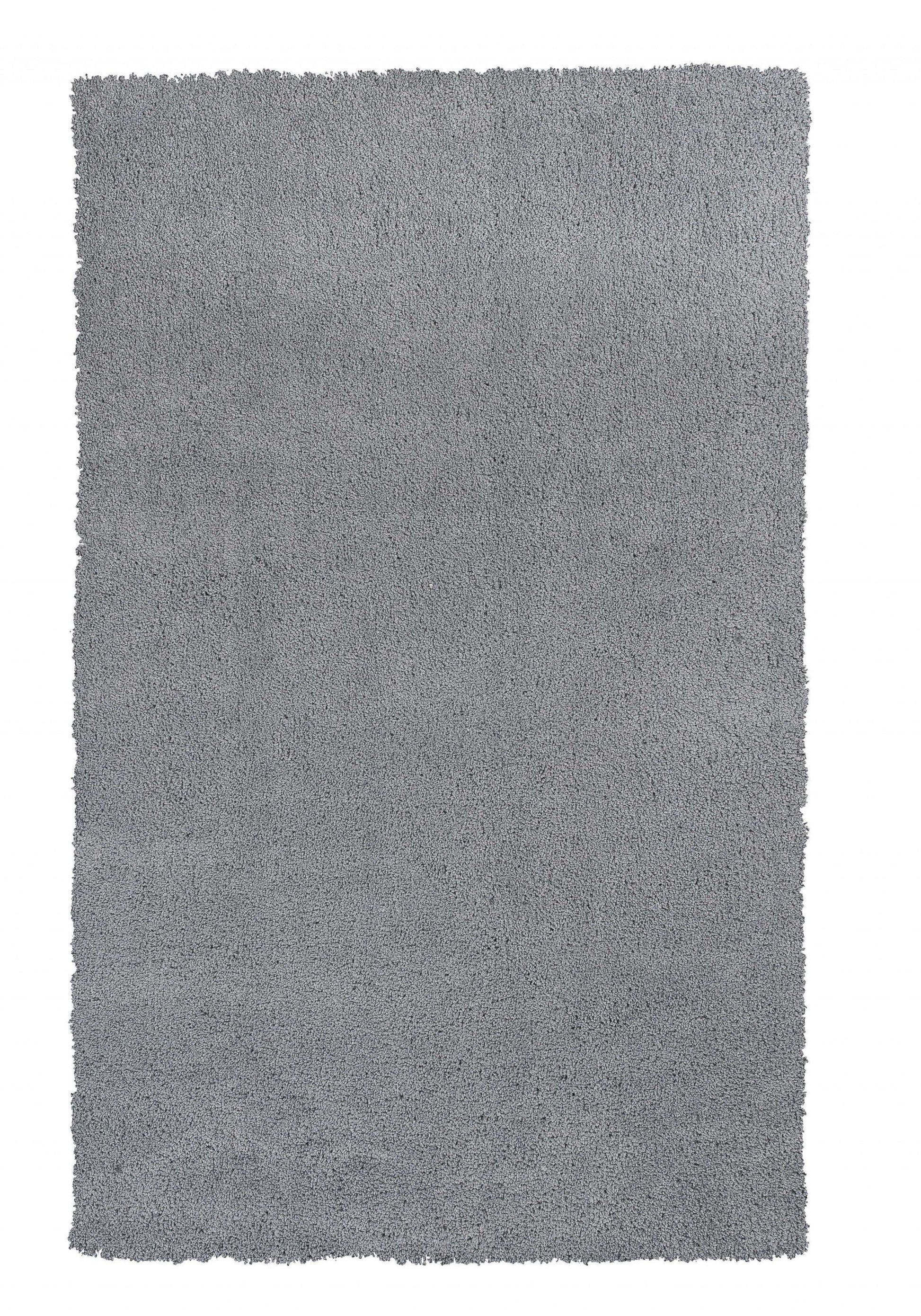 HomeRoots 2' x 4' Polyester Grey Area Rug