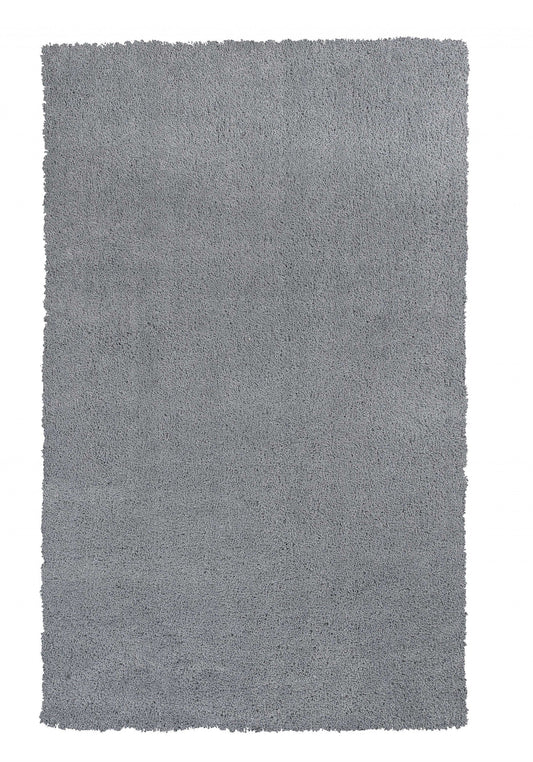 HomeRoots 2' x 4' Polyester Grey Area Rug