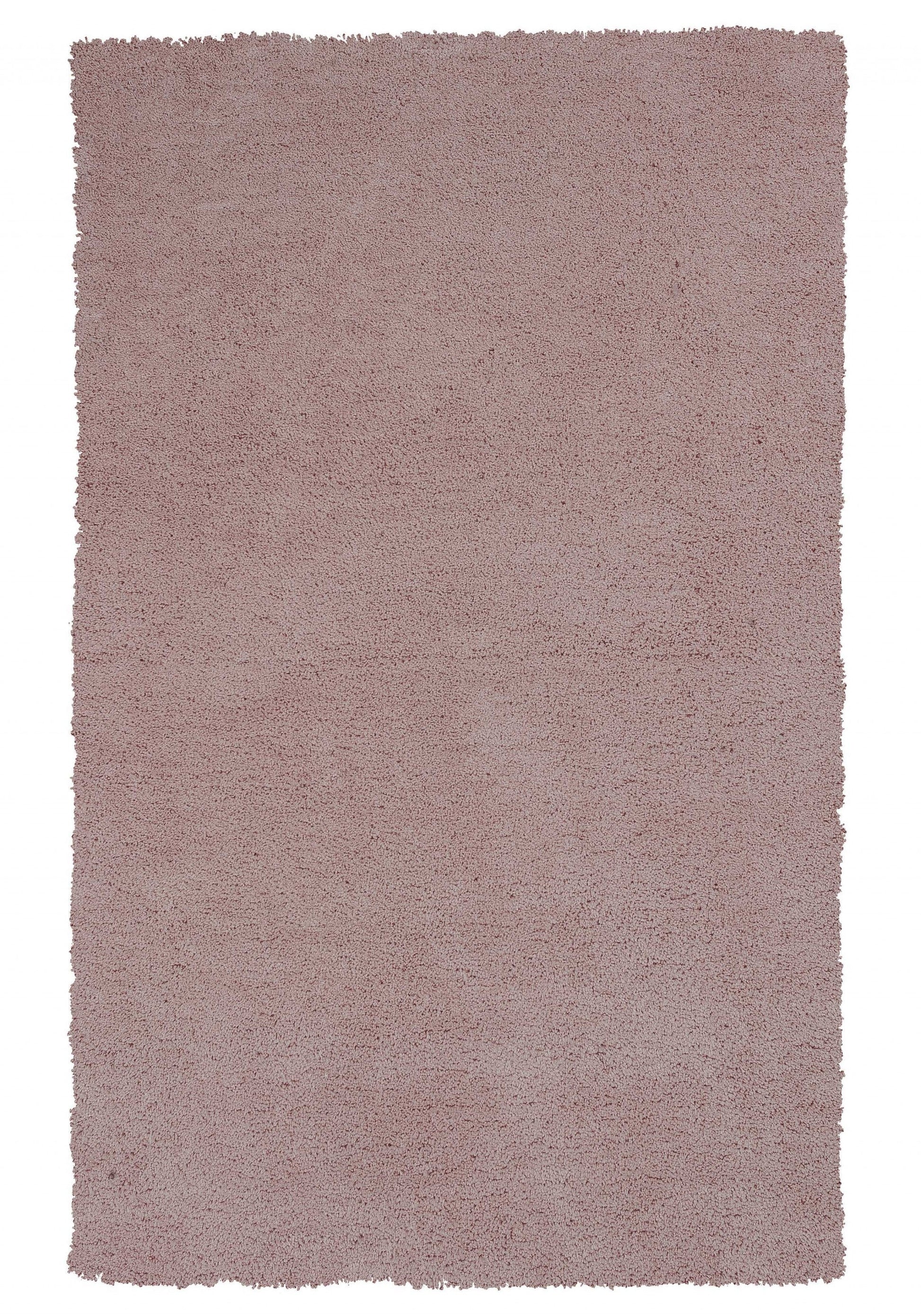 HomeRoots 2' x 4' Polyester Rose Pink Area Rug