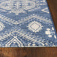 HomeRoots 2' x 4' Polypropylene Demin Area Rug