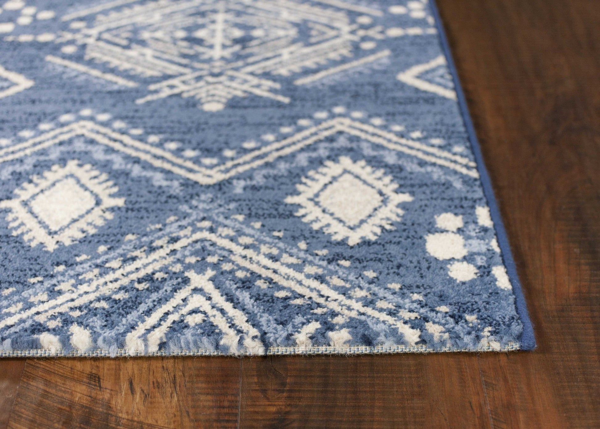 HomeRoots 2' x 4' Polypropylene Demin Area Rug