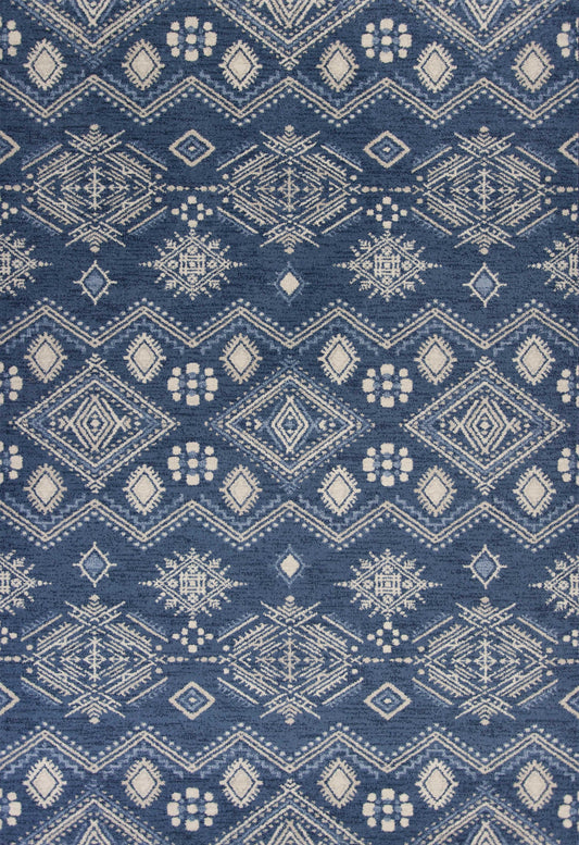 HomeRoots 2' x 4' Polypropylene Demin Area Rug