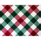 HomeRoots 2' x 4' Red and Green Plaid Washable Floor Mat