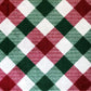 HomeRoots 2' x 4' Red and Green Plaid Washable Floor Mat