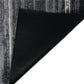 HomeRoots 2' x 4' Shades of Gray Brushstokes Washable Floor Mat
