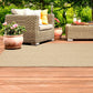 HomeRoots 2’ x 4’ Solid Sand Beige Indoor Outdoor Scatter Rug